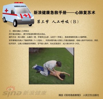 心肺复苏术08-人工呼吸(B)俯卧压胸人工呼吸法
