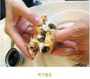 如何优雅食用大闸蟹：步骤二