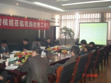 省局考核组对我局2008年食品药品监管工作进行检查