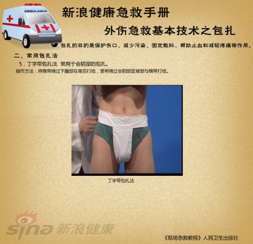 常用包扎方法之丁字带