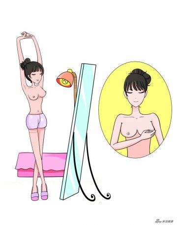 对镜自照