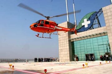 沈阳首现“空中救护车” 业务暂不适合大众消费