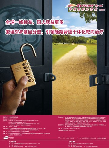 苹果酸舒尼替尼胶囊-索坦(H20090030)精美广告图欣赏