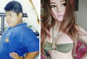 泰国小胖墩变性成辣妹