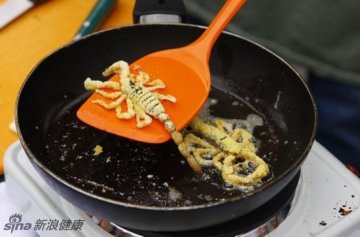 防癌神仙汤引争议 稀奇古怪食物盘点—炸蝎子
