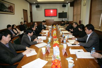 共同谋划 形成合力 推动院校发展刘谦副部长一行到院校听取工作汇报