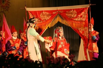 2012年江苏省高雅艺术进校园之我校梨杏飘香京剧社赴南京医科大学专场演出圆满成功