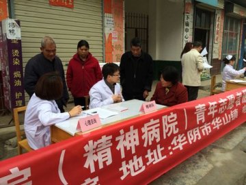 省荣复军人第二医院组织青年志愿者服务队下乡义诊
