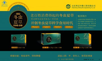 智灵牌冬虫夏草胶丸/营养液官方高清创意广告(鲁食健广审(文)第2014040062号)