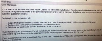 药店连锁Walgreens本月18日正式开启Apple Pay