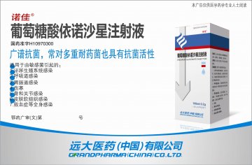 葡萄糖酸依诺沙星注射液-(国药准字H10970300)精美广告图欣赏