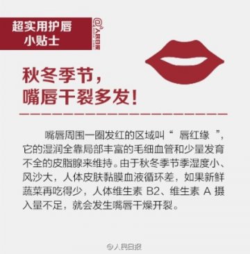 冬季干燥：超实用护唇小贴士