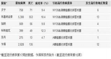 脑膜炎球菌病：非洲脑膜炎地带情况