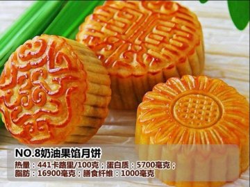 人气月饼热量排行榜