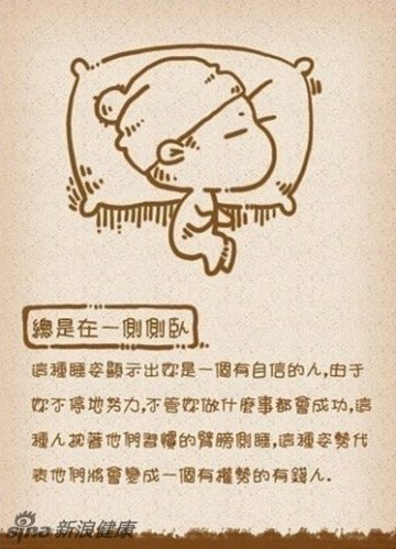 总是在一侧侧卧