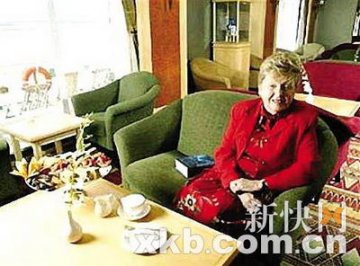 89岁老太在豪华游轮上居住9年