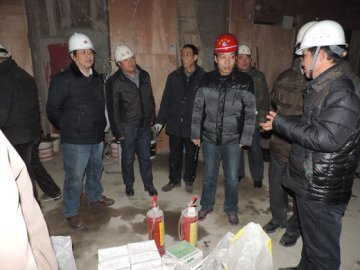 省荣誉军人康复医院基建项目施工现场开展冬季安全大检查