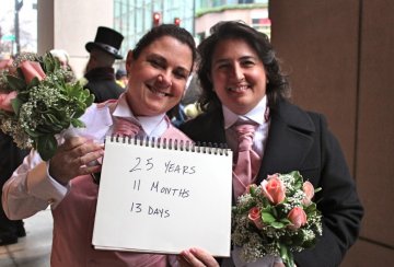 美国华盛顿州同性恋集体婚礼
