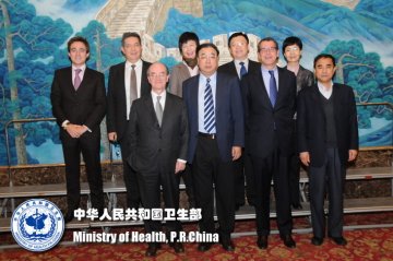 马晓伟副部长会见法国生物梅里埃基金会总裁