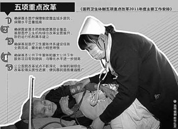 新医改2011年工作安排发布 专家评议医改攻坚年