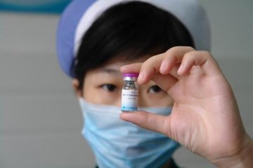 江西医护人员接种甲型H1N1流感疫苗
