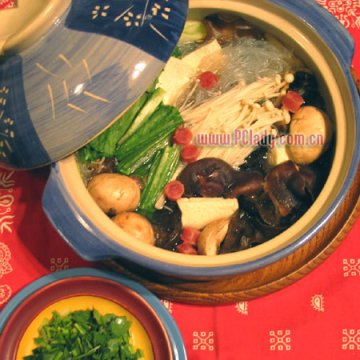 温馨家庭 蔬菜沙锅煲