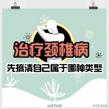 治疗颈椎病 先辨清类型