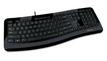 微软发表人体工学设计的Comfort Curve Keyboard 3000