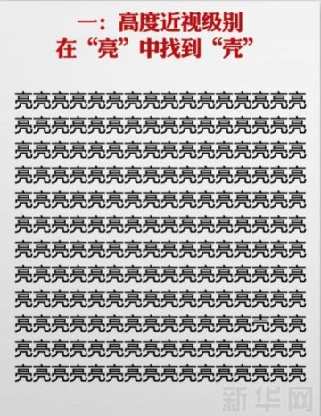 神级视力表