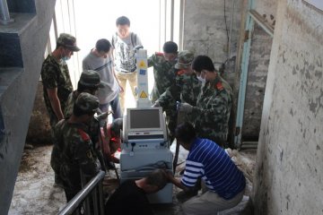 中国医科大学附属一院和省肿瘤医院支援灾区医疗设备