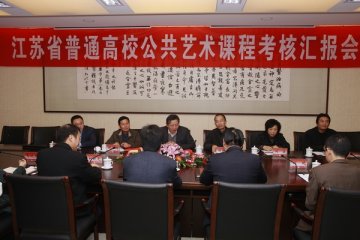 江苏省教育厅专家组对我校公共艺术课程建设情况进行现场考核