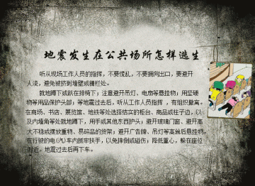 地震发生在公共场所怎样逃生