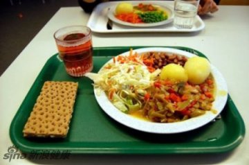 瑞典的学生午餐，看起来量好少