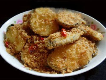椒盐茄饼