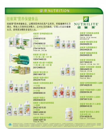 纽崔莱牌倍立健片等20个产品官方高清创意广告(粤食健广审(文)第2013070287号)