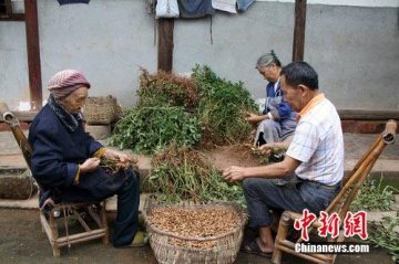 四川102岁老人生活简单有规律 每晚喝点酒